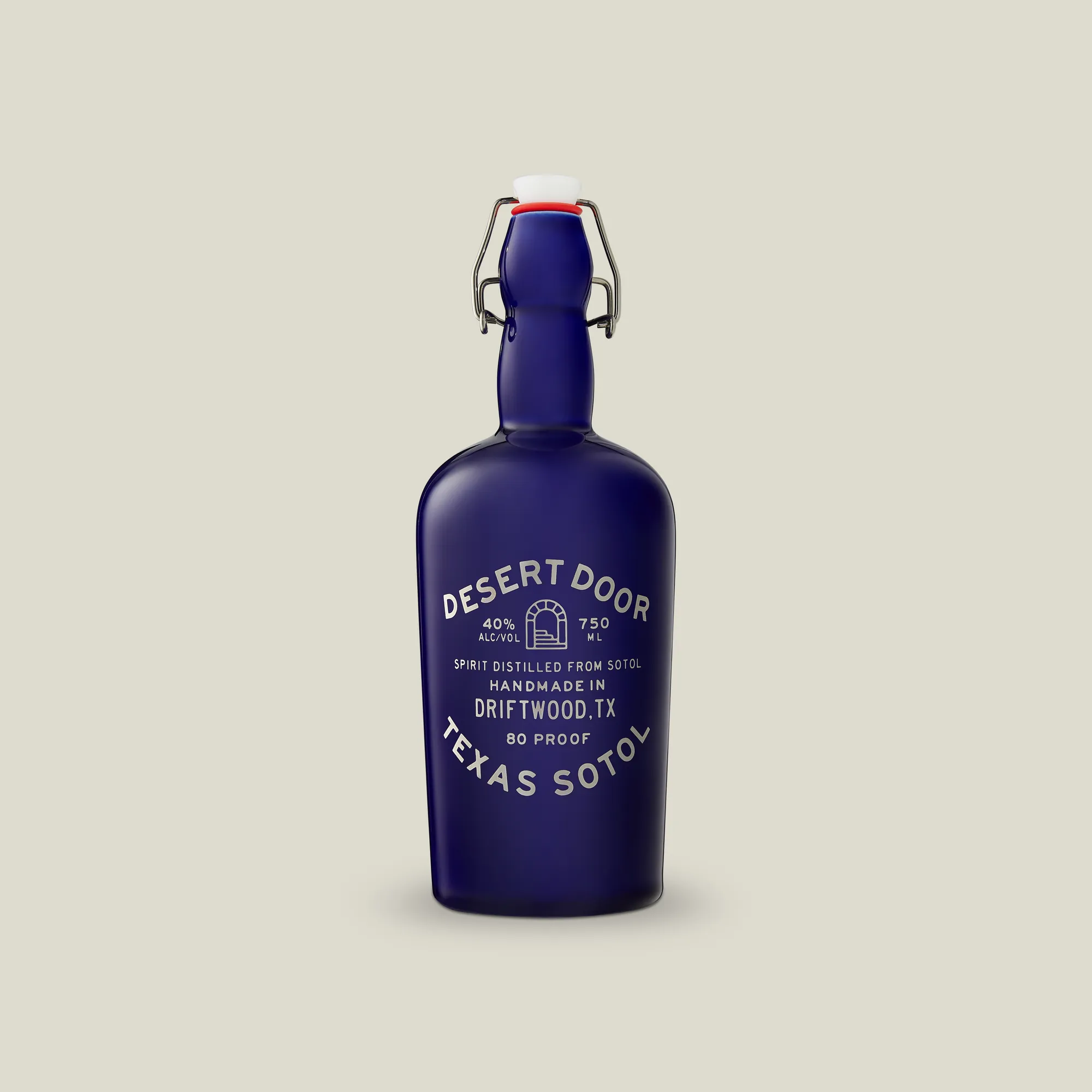 Desert Door 80 Proof Texas Sotol bottle, front