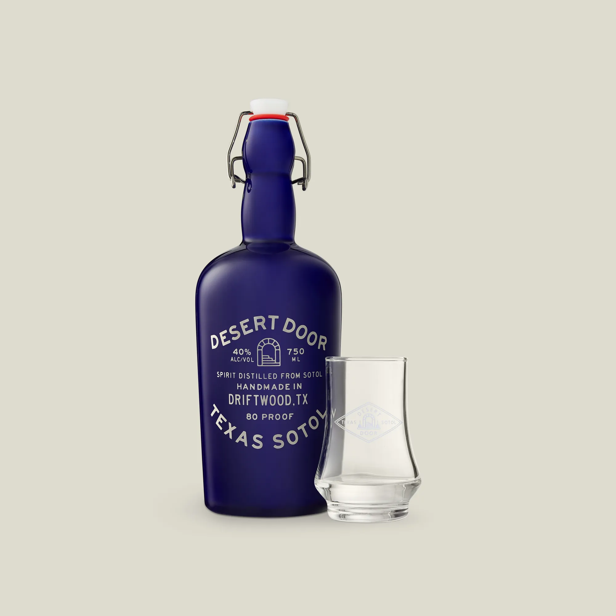 Desert Door 80 Proof with a Glencairn glass
