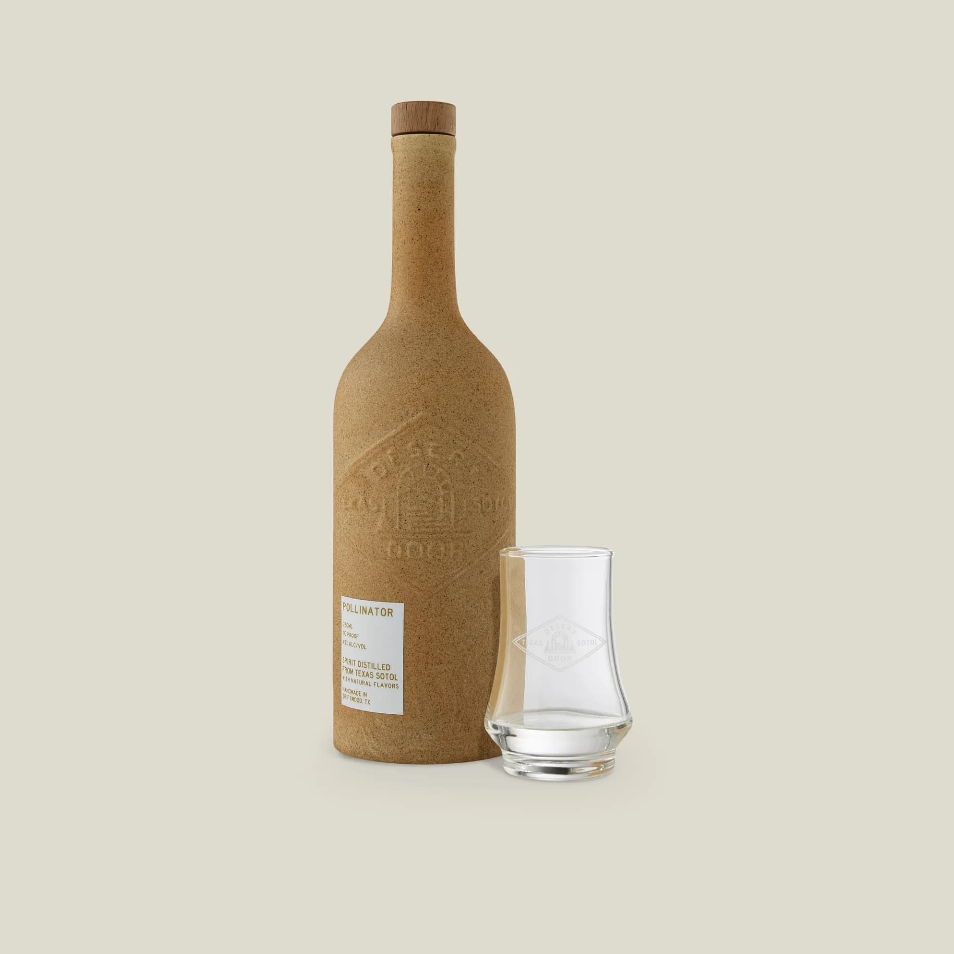 Desert Door Pollinator with a Glencairn glass